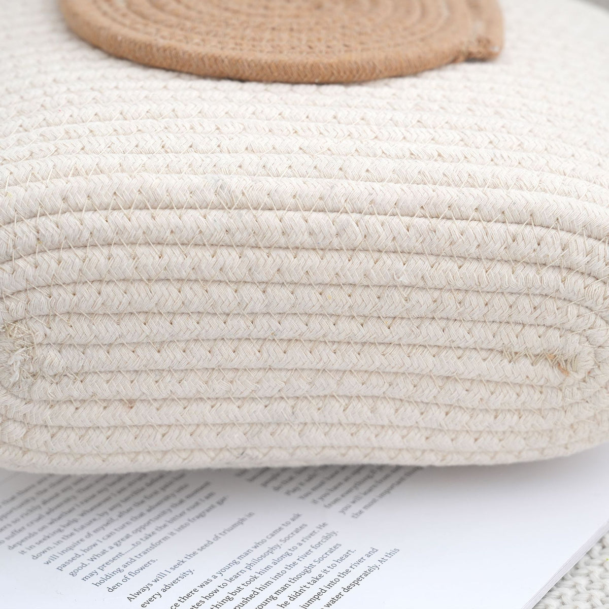 Striped Woven Fashion Versatile Straw Commuter Large Women's Handbag