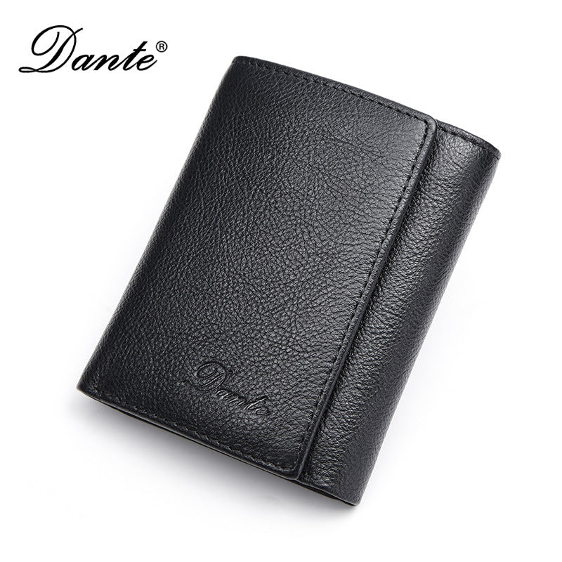 Man Credit First Layer Cowhide Multiple Men's Wallets