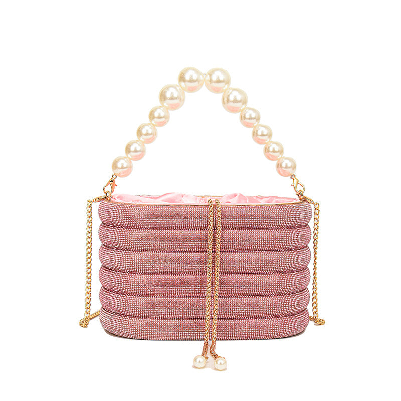 Design Full Diamond Shiny Inflexible Fairy Shoulder Bags