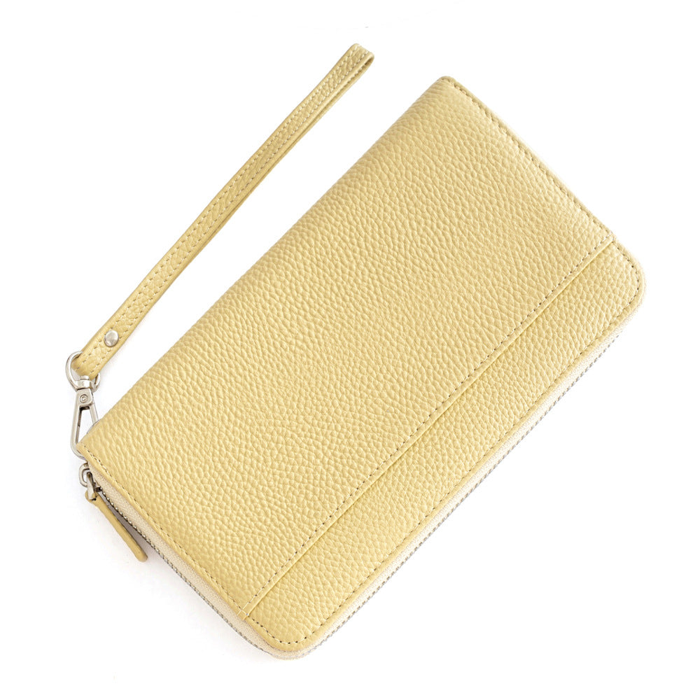 Women's Large Capacity Leather Passport Wrapper Multiple Bags