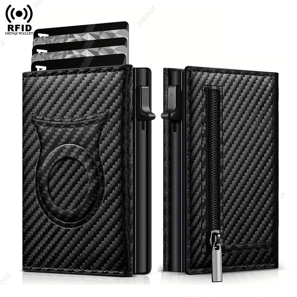 Men's Fiber Tracker Three Fold Magnetic Snap Men's Wallet