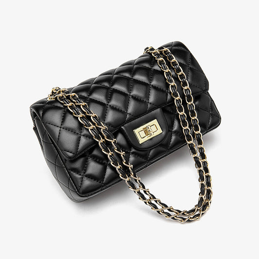 Women's Summer Chain Classic Style Diamond Solid Crossbody Bags