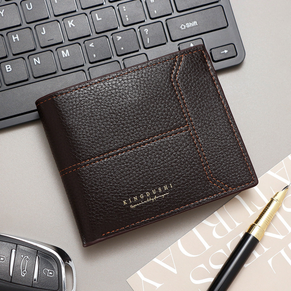 Casual Men's Short Simple Fashion Zipper Men's Wallet