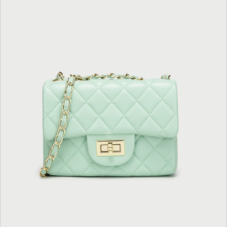 Women's Fashion Korean Style Trendy Rhombus Chain Crossbody Bags