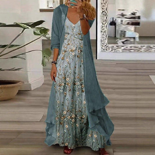 Clothes Elegant Graceful Dress Printing Crafts Retro Dresses