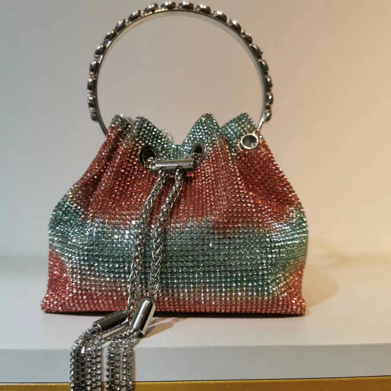 Women's Heron Live Streaming On Tassel Rhinestone Shoulder Bags