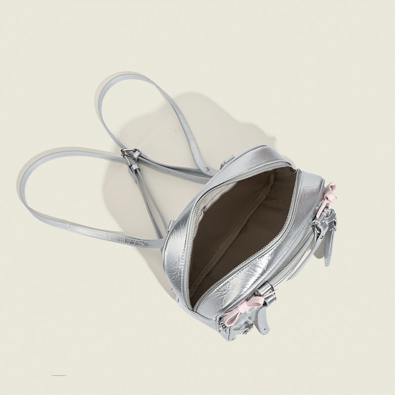 Two-dimensional Bowknot Cartoon Snack Cute Contrast Backpacks