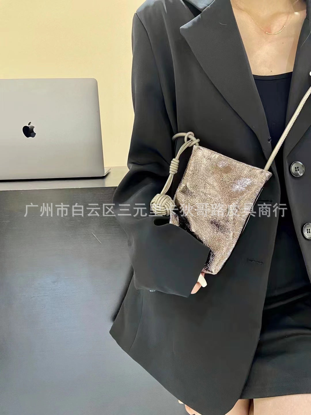 Leather Simple Solid Color Dopamine Niche Bags