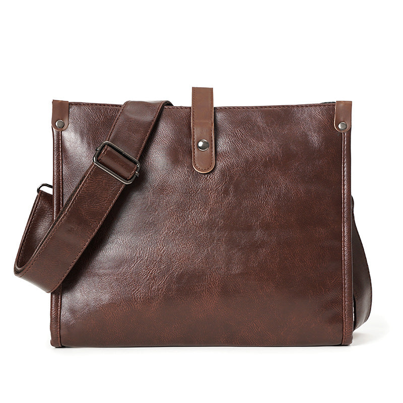 Men's Fashion Leisure Commute Light Business Green Men's Shoulder Bags