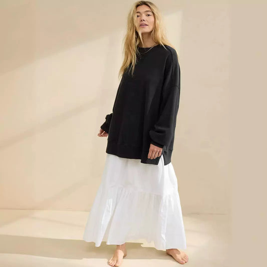 Women's Loose Casual Fashion Round Neck Commuting Sweaters