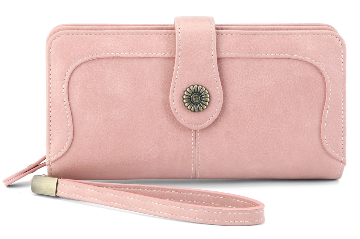 Female Retro Oil Wax Skin Multiple Ladies Wallet
