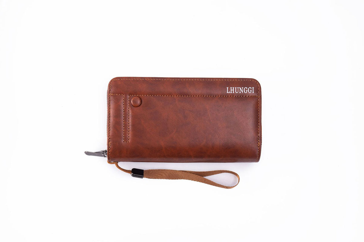 Men's Korean Long Practical Multiple Slots Double Layer Bags