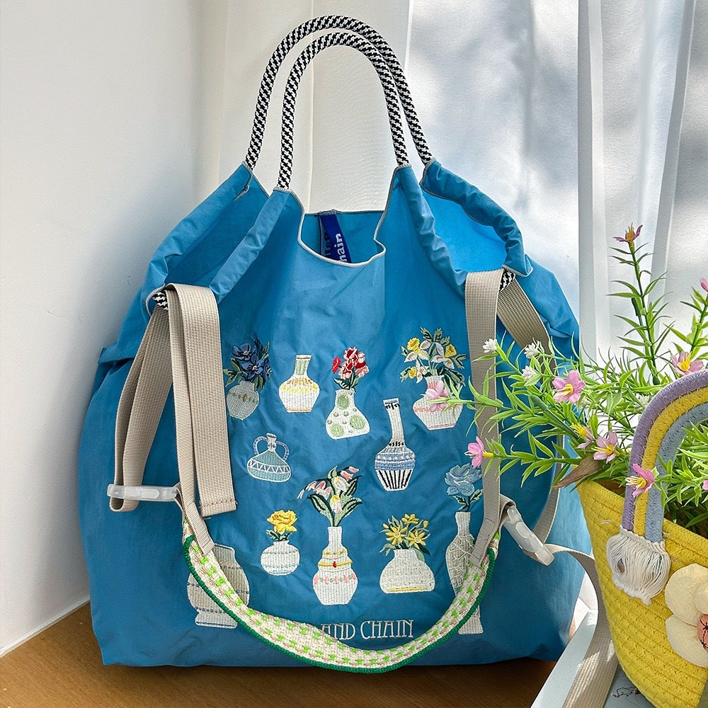 Style Embroidery Shopping Niche Ten Thousand Needle Bags