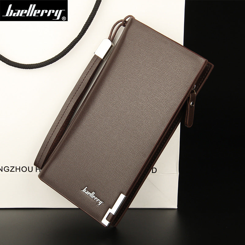 Men's Korean Style Business Large Capacity Clutch Zipper Men's Wallet