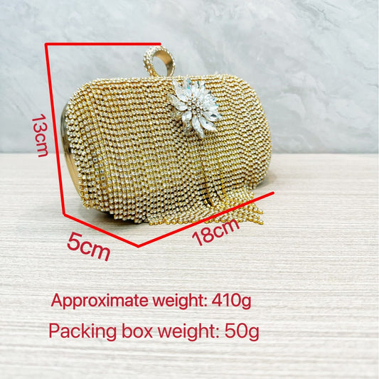 Full Diamond Rhinestone Clutch Bar Banquet Evening Bags