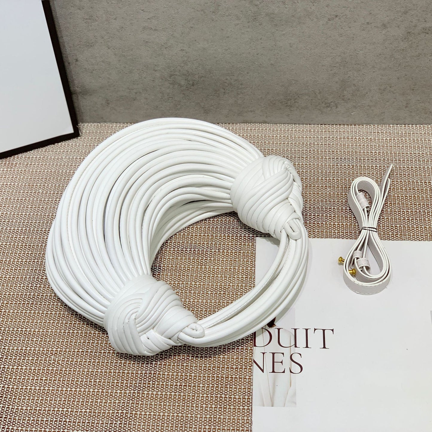 Colorful Noodle Fashion Simple Hand-woven Contrast Bags