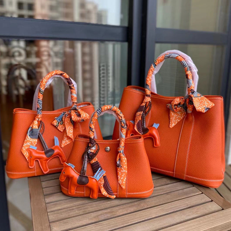 Genuine Leather Fashion Simple Large Capacity Portable Shoulder Bags