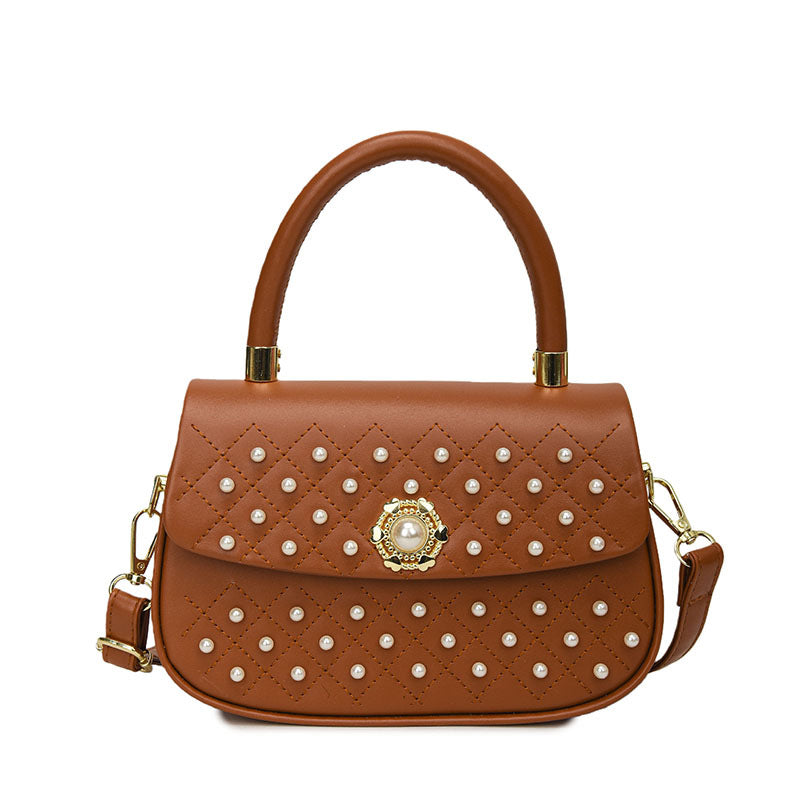 Western Style Textured Spring Good-looking Pearl Women's Shoulder Bag