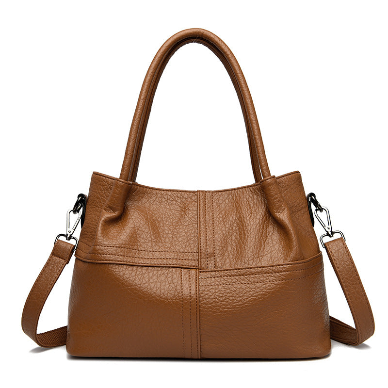 Women's Retro Large Capacity High Sense Portable Women's Shoulder Bag