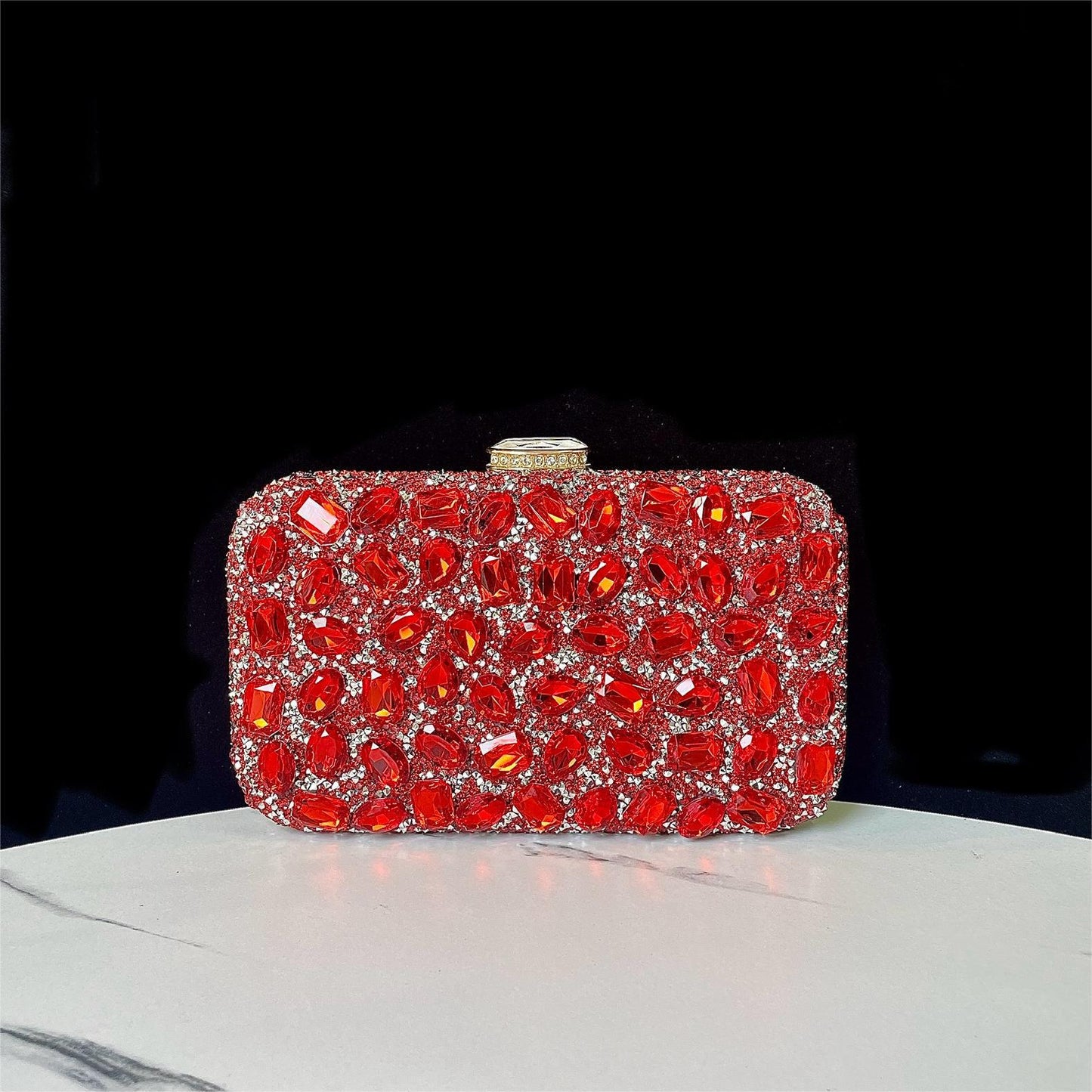 Women's Shiny Diamond Clutch Dinner Wedding Banquet Evening Bags