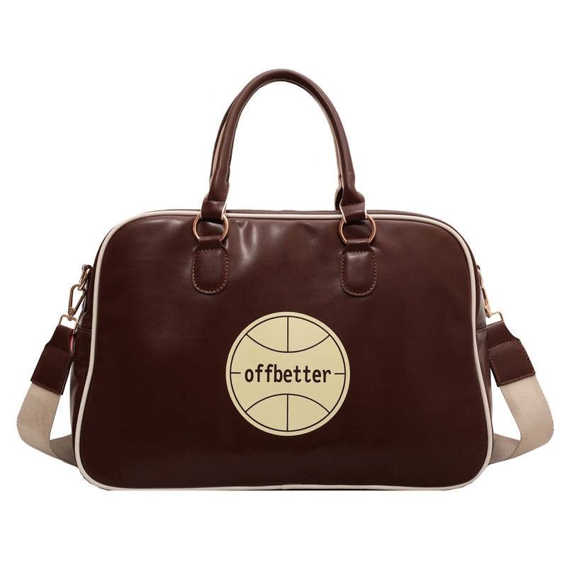 Women's Capacity Korean Fashionable Fresh Simple Baseball Shoulder Bags