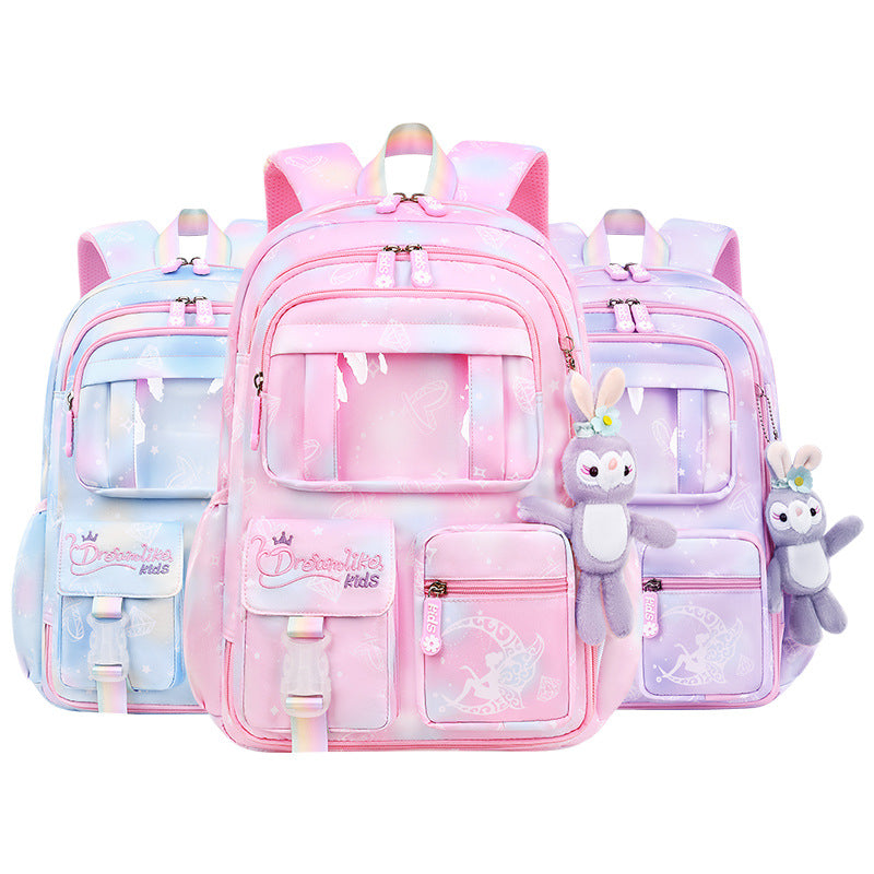 Female Refrigerator Open Door Lightweight Large Elementary School Students' Schoolbags