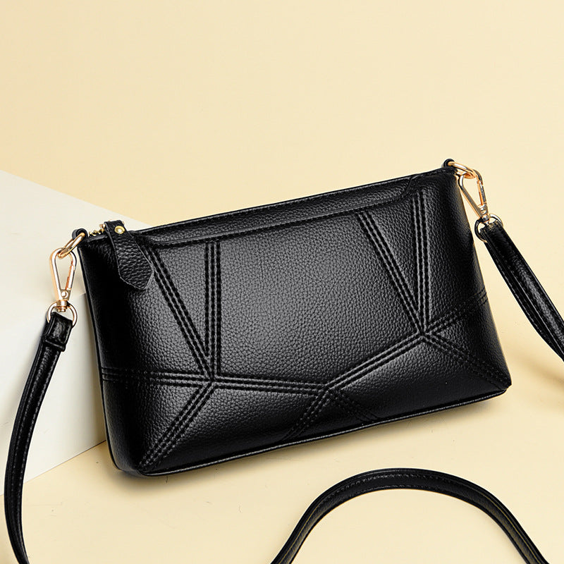 Women's Fashion Mom Clutch Texture Soft Leather Women's Messenger Bag