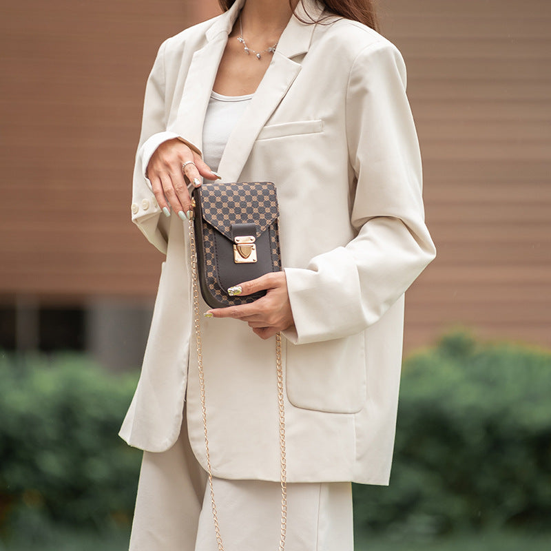 Comfortable Women's Fashion Retro Chain Mobile Bags