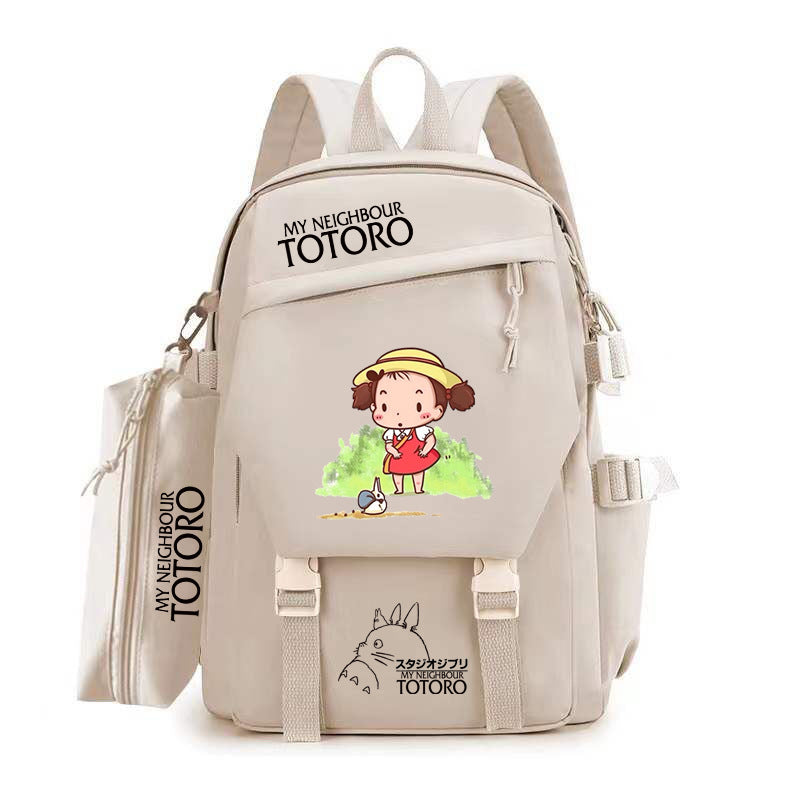 Women's & Men's & Cartoon Totoro Campus Class Large Backpacks