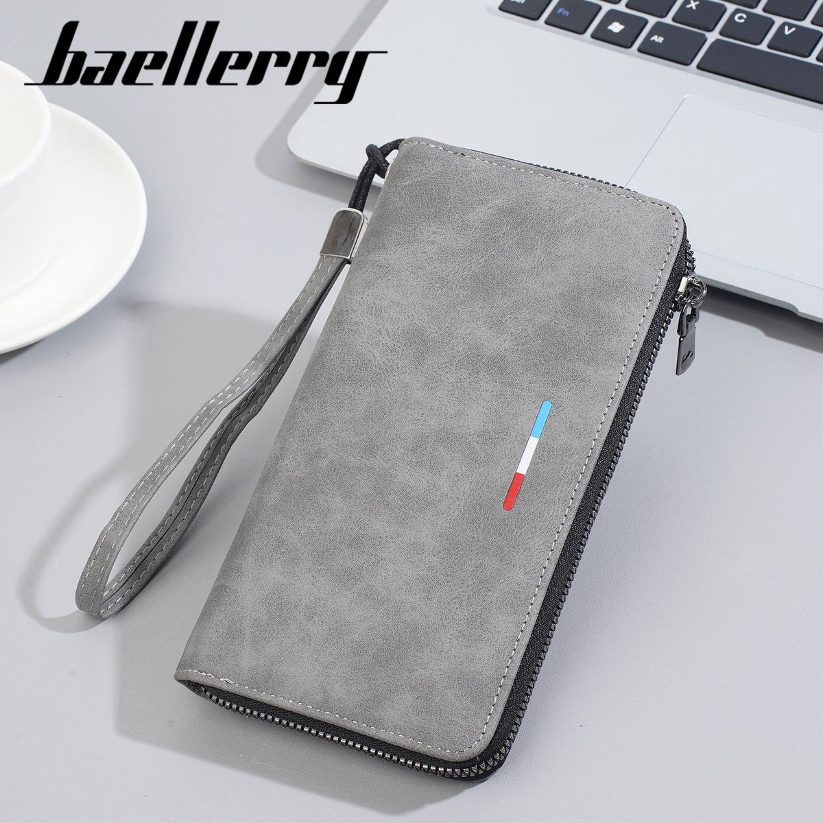 Men's Large Capacity High Sense Business Soft Flexible Leather Vintage Zipper Men's Wallet