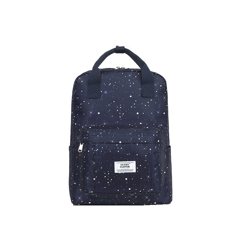Men's Waterproof Floral Print Fresh Computer Schoolgirl Backpacks