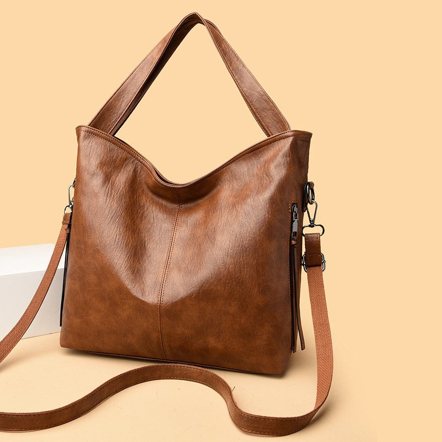 Idle Style Soft Leather Light Luxury Women's Handbag