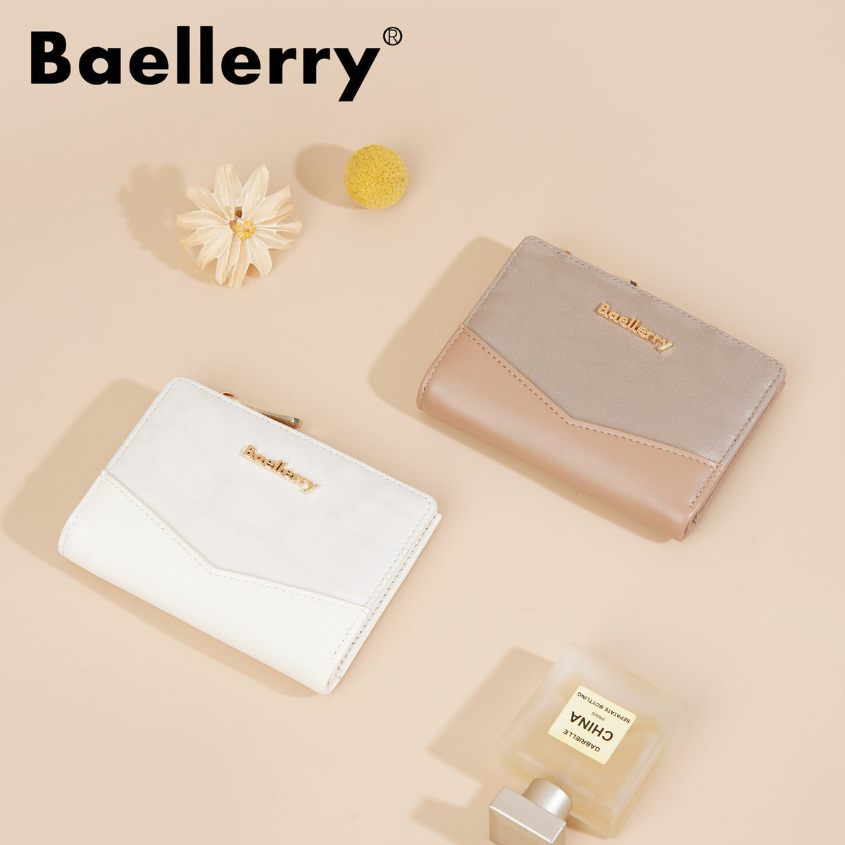 Women's Short Simple Multiple Slots Two Fold Ladies Wallet