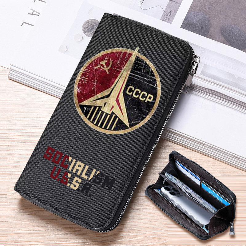 Men's Soviet Union Socialist Culture Aerospace Space Style Men's Wallet