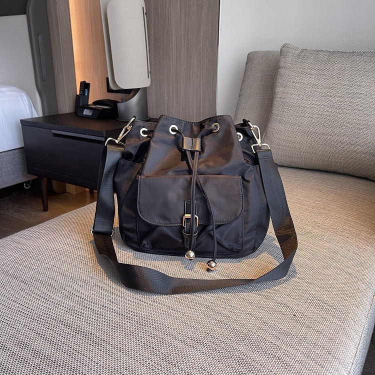 Women's High Korean Style Nylon Cloth Fashionable Large Shoulder Bags