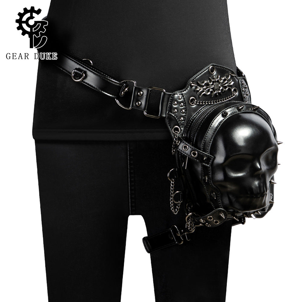 Women's Personalized Skull Dark Punk Motorcycle Women's Messenger Bag