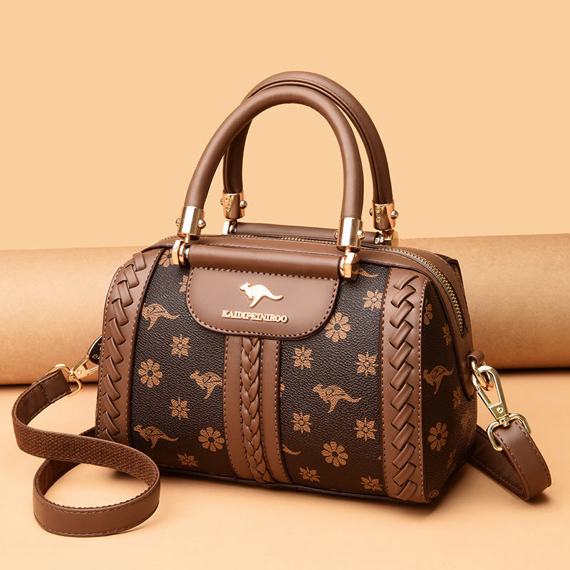 Women's Female Fashion Lady Contrast Color Handbags