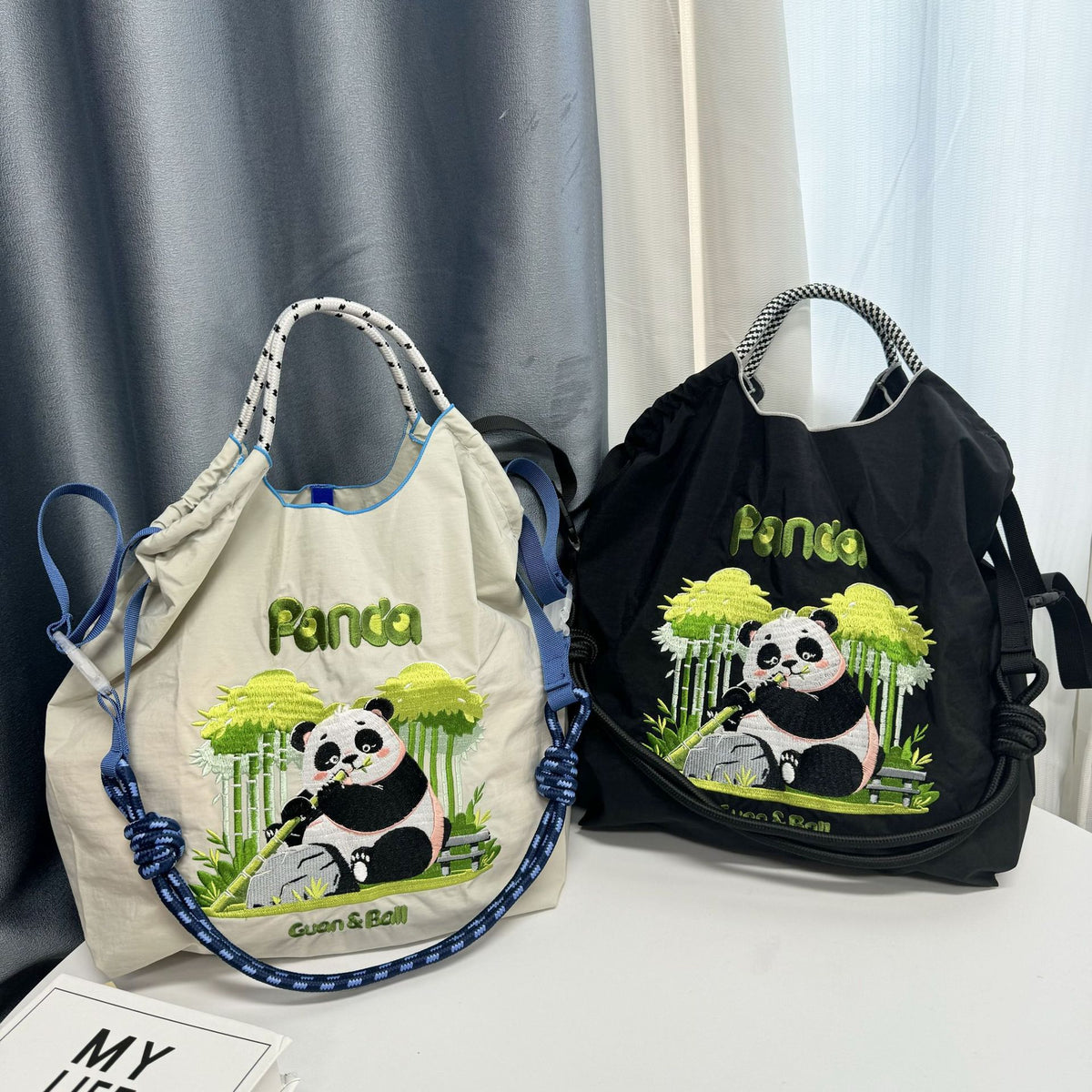 Women's Nylon Embroidered Fashion Niche Large Capacity One Women's Shoulder Bag