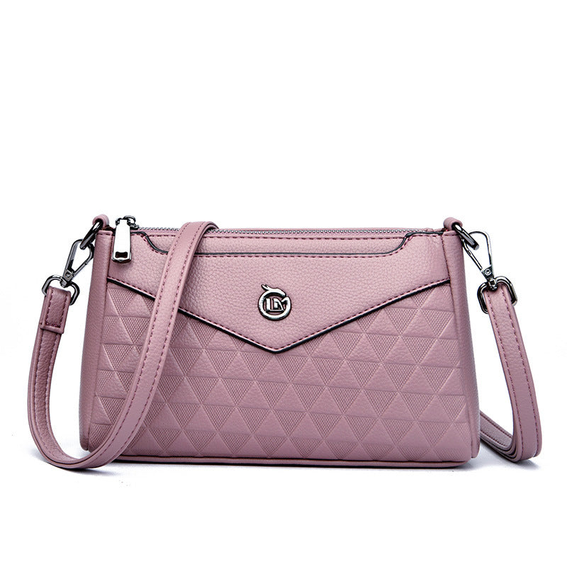 Women's Summer Fashion Rhombus Mobile Advanced Texture Bags