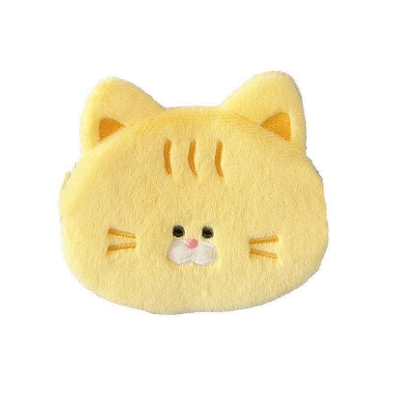 Cartoon Cat Expression Earphone Gifts For Women's Messenger Bag