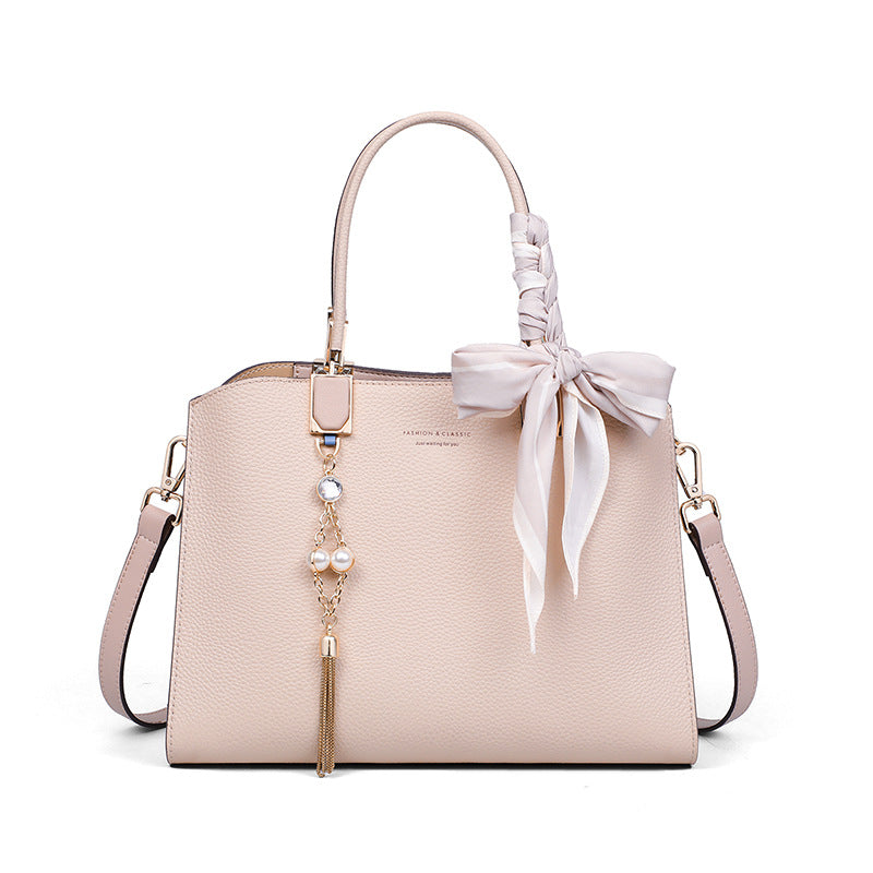 Women's Spring High-grade Genuine Leather Mother Portable Women's Handbag