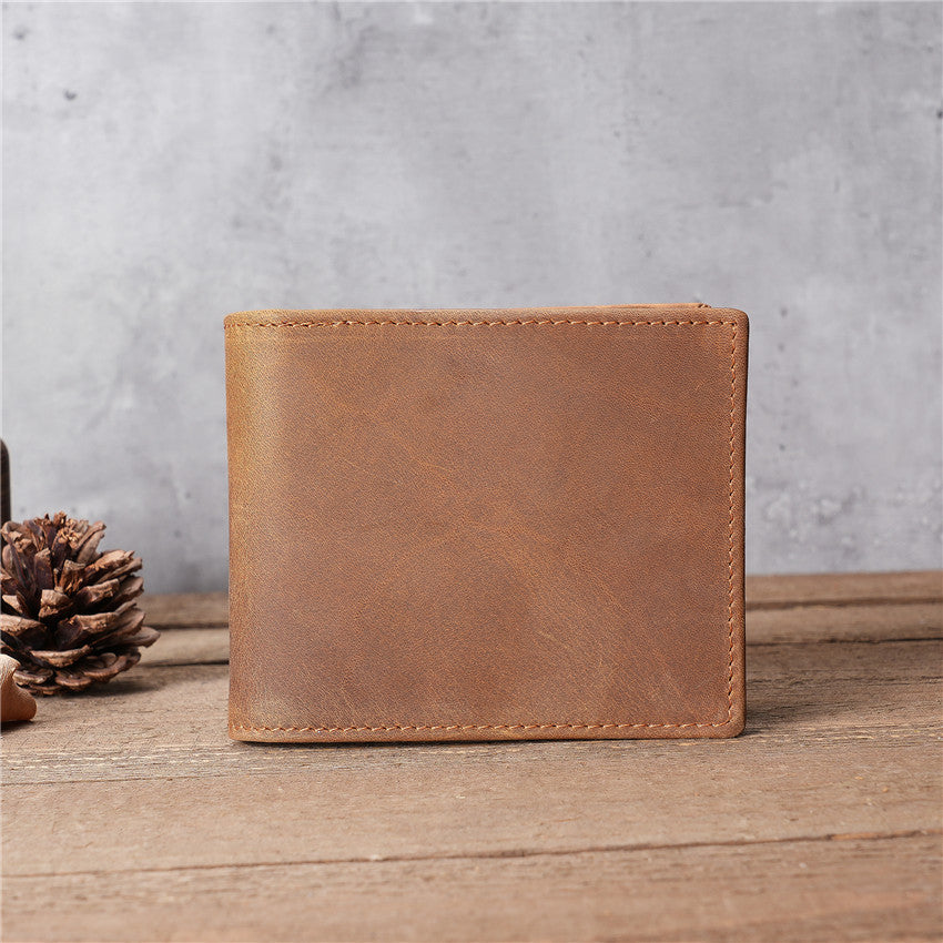 Men's Stylish Pretty Retro Leather Short Men's Wallets