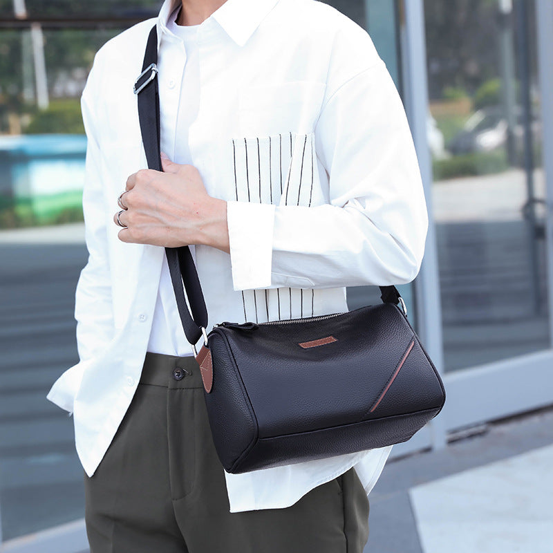 Men's Genuine Leather Commuter Business First Layer Men's Shoulder Bags