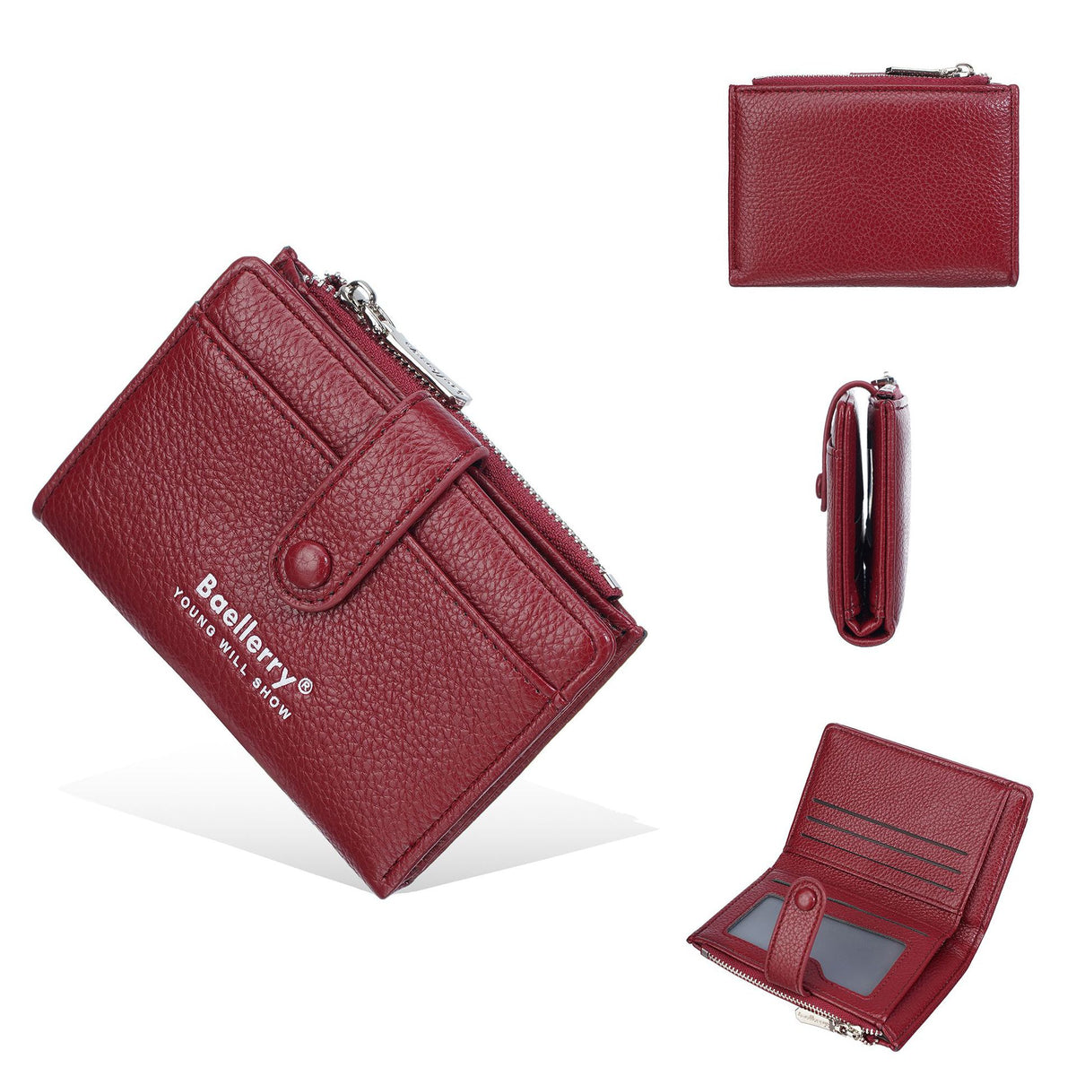 Women's Sense Multiple Slots Soft Flexible Leather Simple Fashion Coin Purses