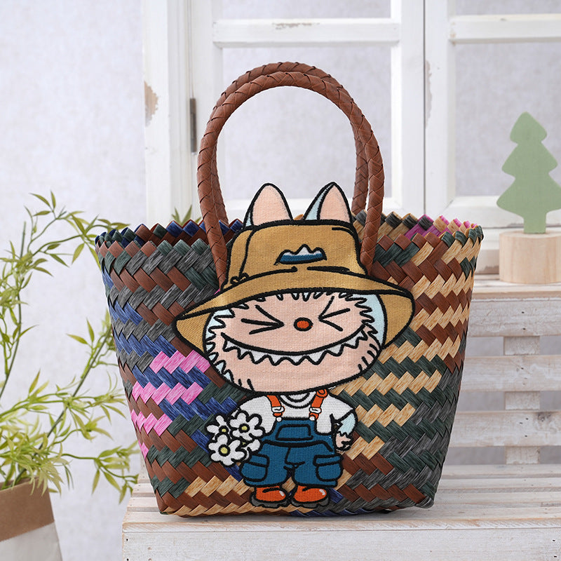 Women's Curtain Cloth Large Capacity Woven Gift Bags