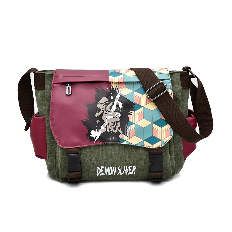 Men's No Canvas One Piece Joint Name Men's Shoulder Bags