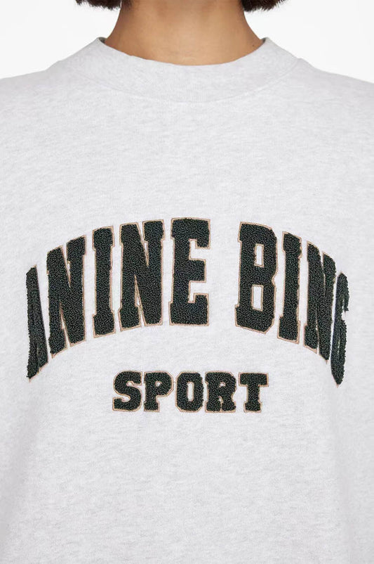 Women's American Classic Letter Embroidery Fleece Round Sweaters