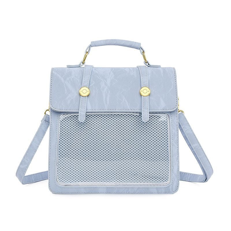 Two-dimensional Transparent Snack Volume Pain Female Three Backpacks