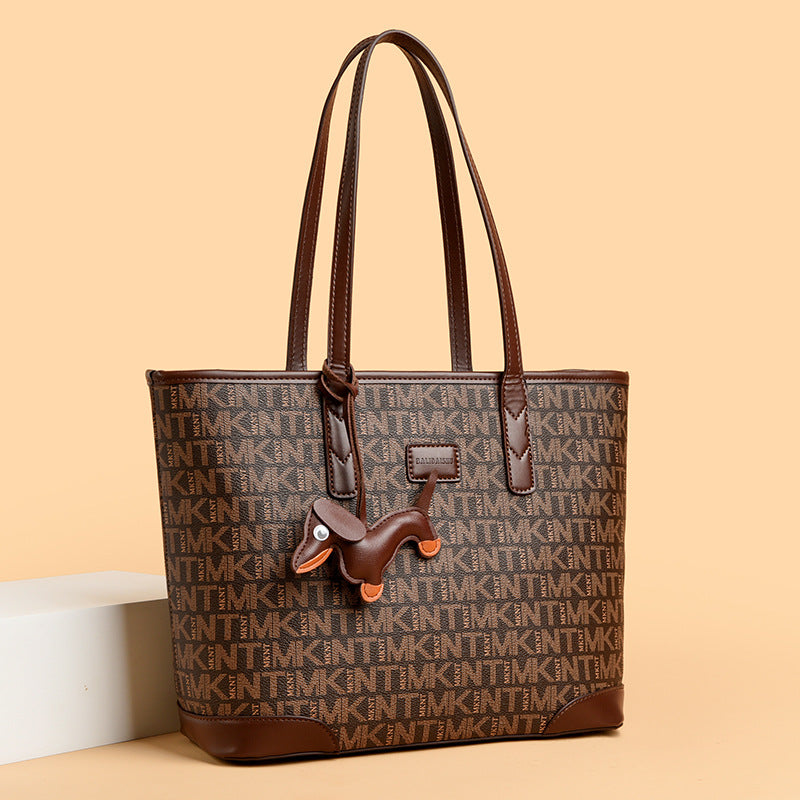 Women's Graceful Large Capacity Pattern Letter Handbags