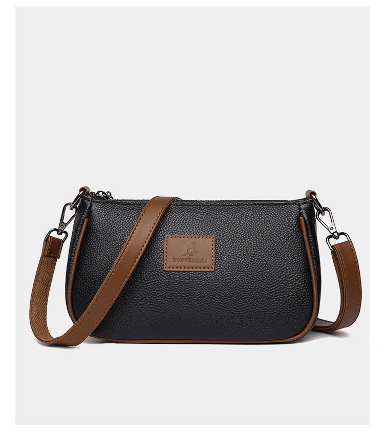 Women's Genuine Leather Trendy High-grade Niche Underarm Crossbody Bags